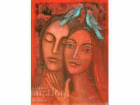 ΑΠΟΣΤΑΣΕΙΣ, Τριαντάφυλλα και πουλάκια - ακρυλική ζωγραφική