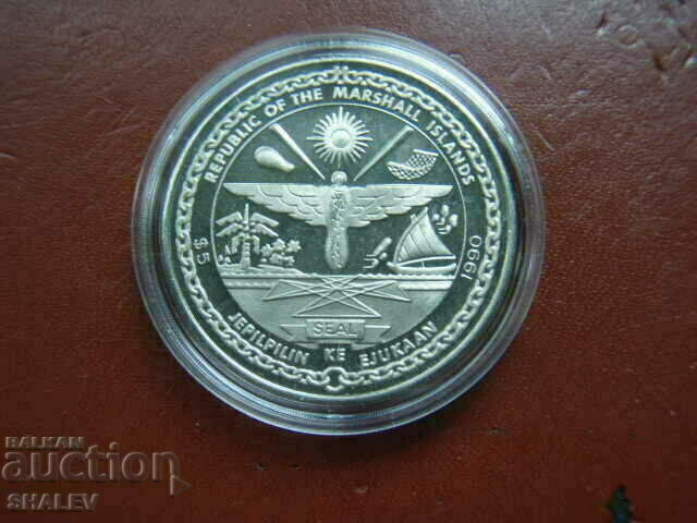 Auction 5 Dollars 1990 Marshall Islands - Unc Auction 5 Dollars 1990 Marshall Islands - Unc