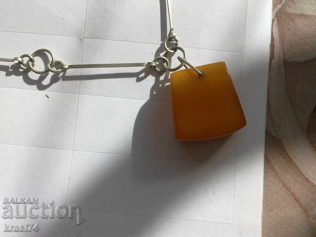 Auction Necklace with amber Auction Necklace with amber