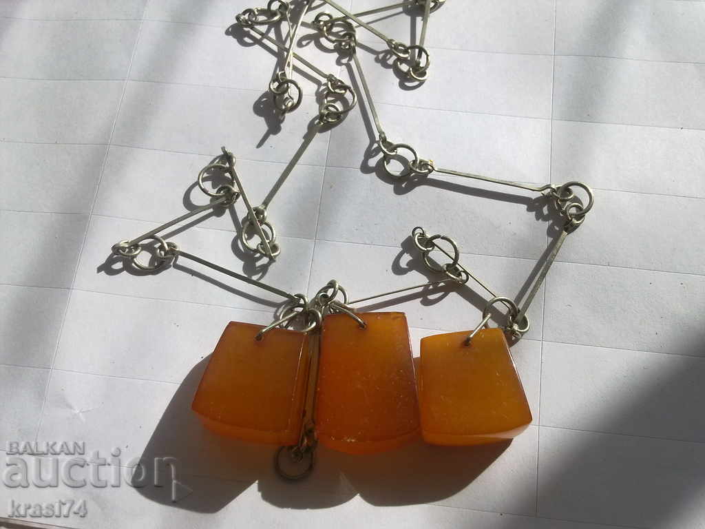 Necklace with amber - 5 Necklace with amber - 5