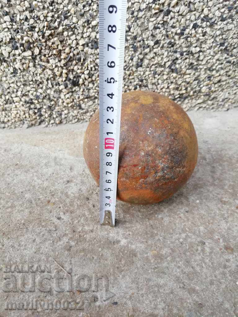 Old cannonball cannon mortar, bombard Crimean War RTOV - 5