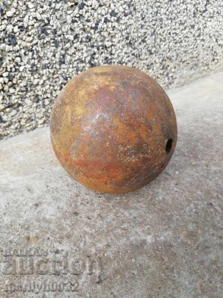 Old cannonball cannon mortar, bombard Crimean War RTOV - 6