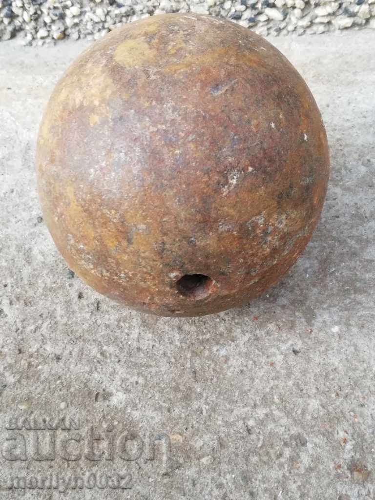 Old cannonball cannon mortar, bombard Crimean War RTOV - 7