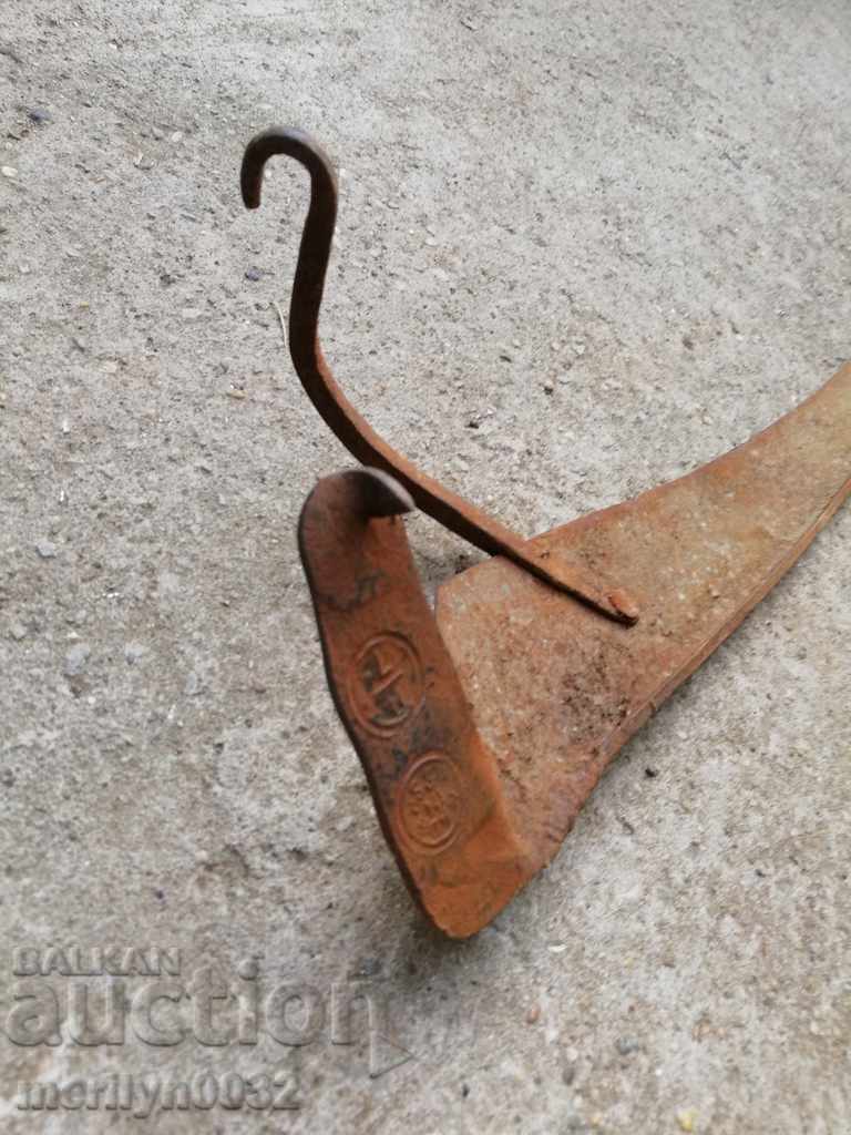 Old hand-forged mowing hair, wrought iron - 5 Old hand-forged mowing hair, wrought iron - 5