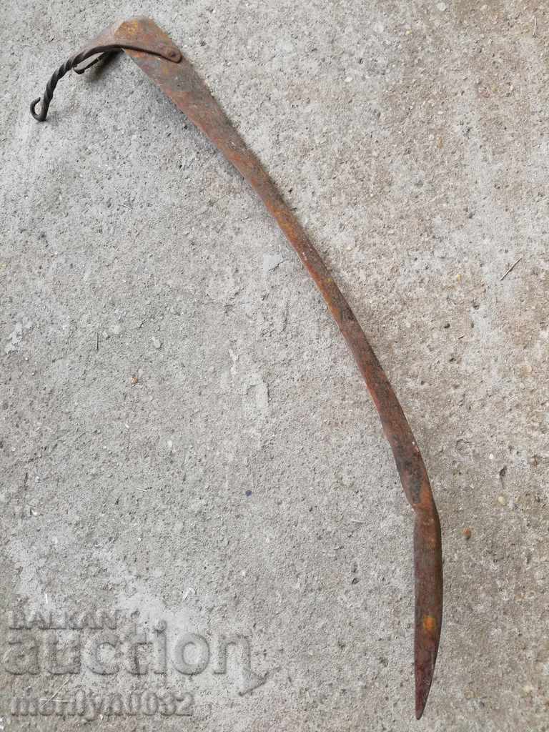 Old hand-forged mowing hair, wrought iron with price 52.00 BGN | € 26.59 Old hand-forged mowing hair, wrought iron with price 52.00 BGN | € 26.59