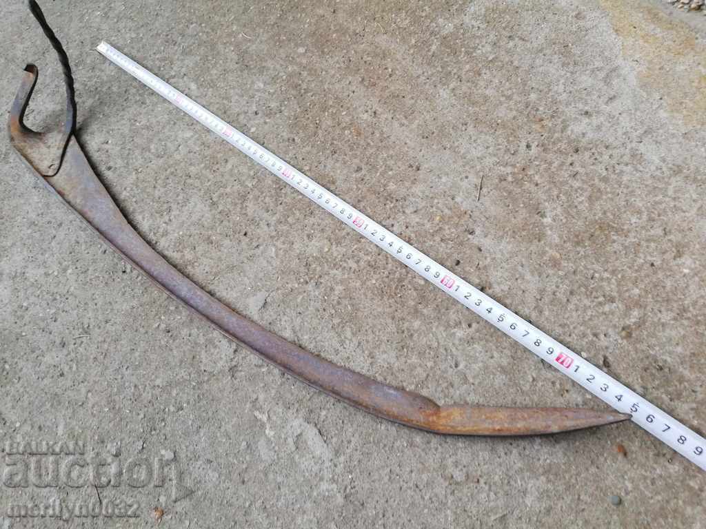 Old hand-forged mowing hair, wrought iron - 5 Old hand-forged mowing hair, wrought iron - 5