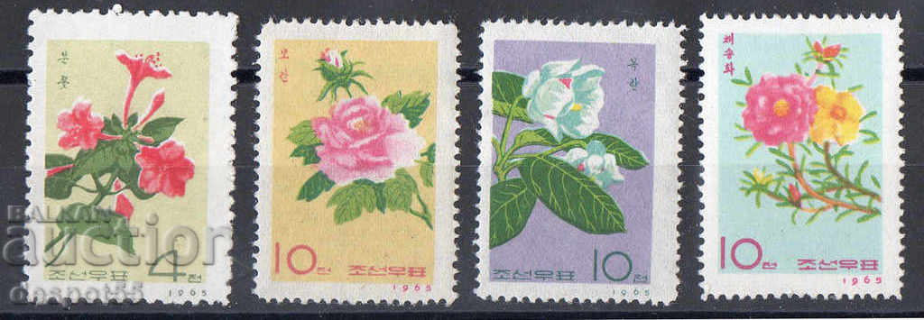 1965. Сев. Корея. Цветя.
