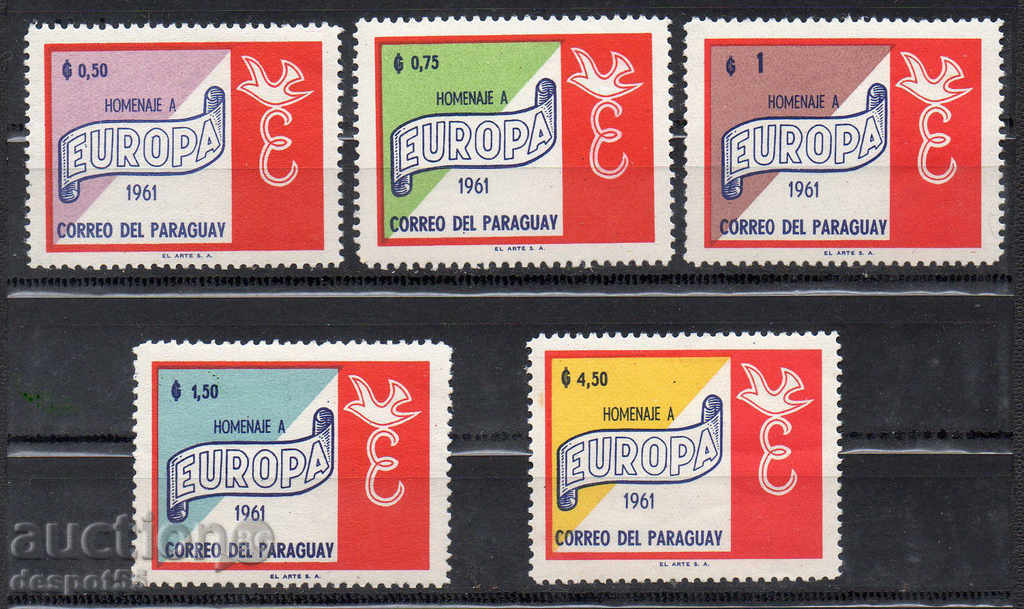 1961. Paraguay. Europa.