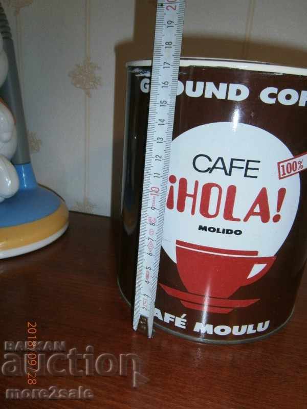 Auction  STARA METAL COFFEE BOX - CUBA - FOR 1 KG COFFEE