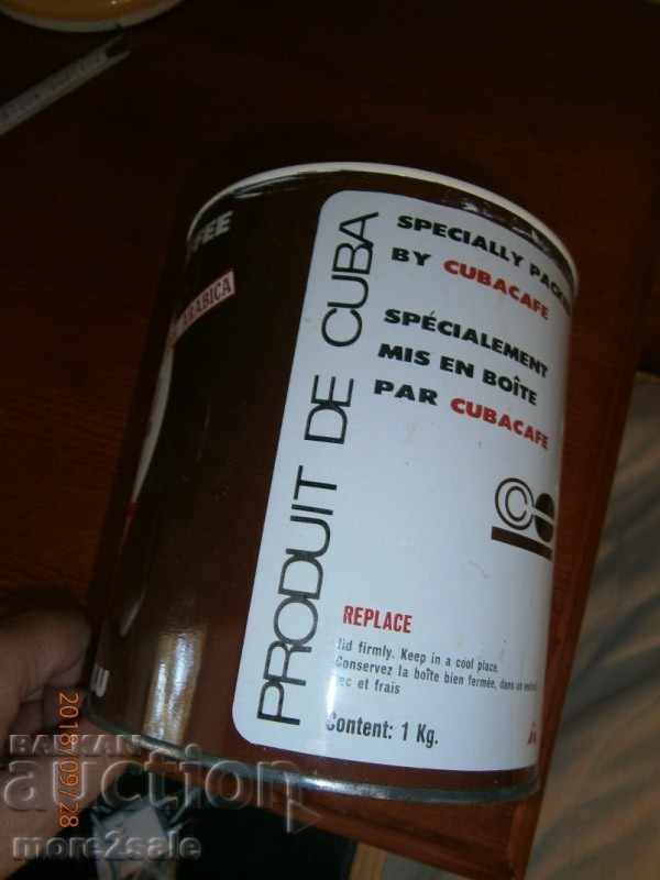 STARA METAL COFFEE BOX - CUBA - FOR 1 KG COFFEE - 5