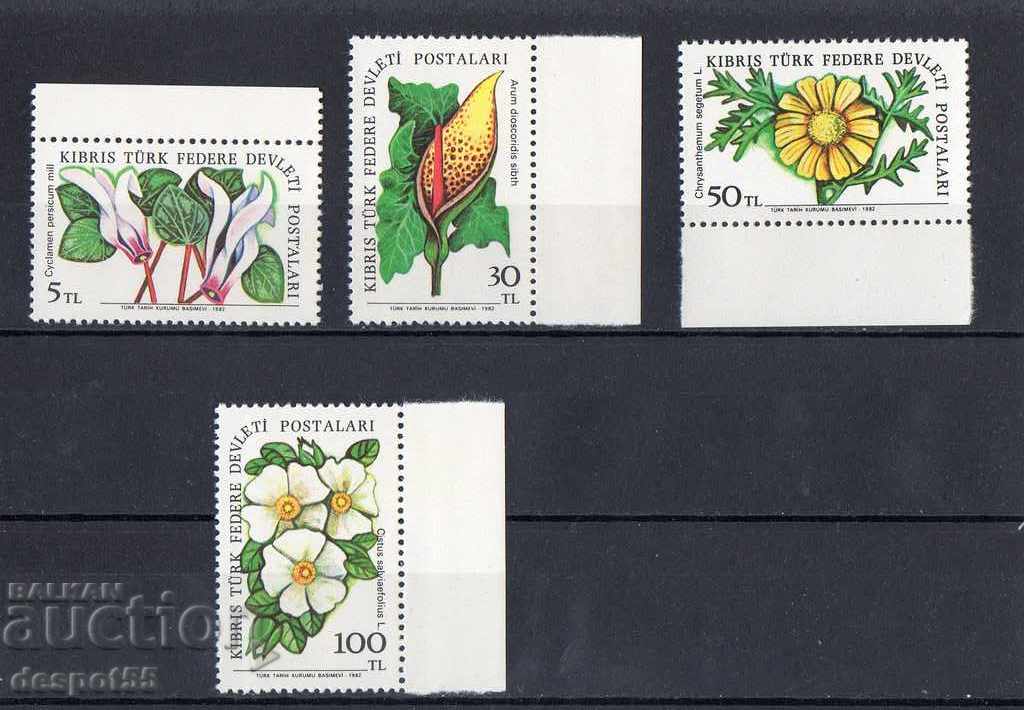 1982. Κύπρος - Τουρκικά. Λουλούδια.