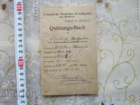 Παλαιά γερμανική κάρτα βιβλίου εγγράφων 1924 Τρίτο Ράιχ