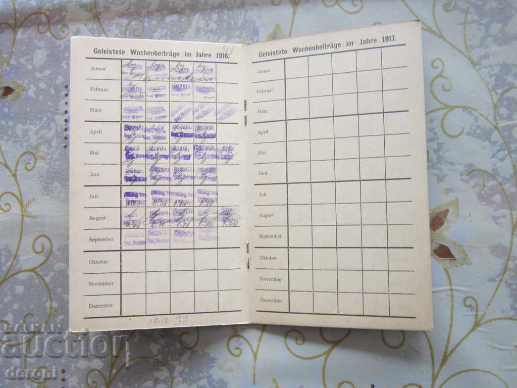 Delivery of Old German Document Book Card 1921 Delivery of Old German Document Book Card 1921