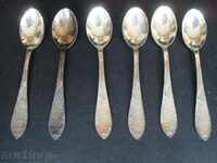 Silver plated coffee spoons