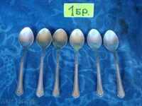 Melchior spoons, silver-plated USSR size. 120x27 mm.