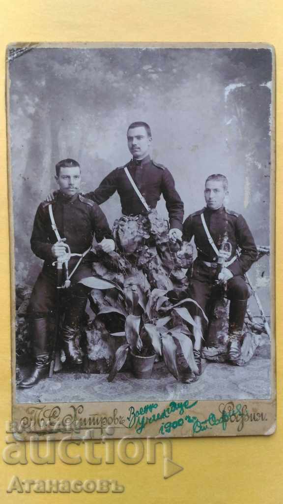 Фотография Снимка картон Тома Хитров Юнкер 1900 г.