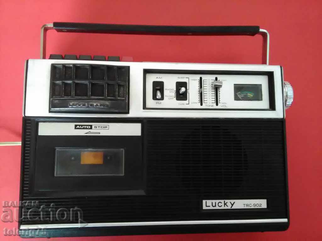 Old Retro Radio Cassette Player 'LUCKY'-Taiwan