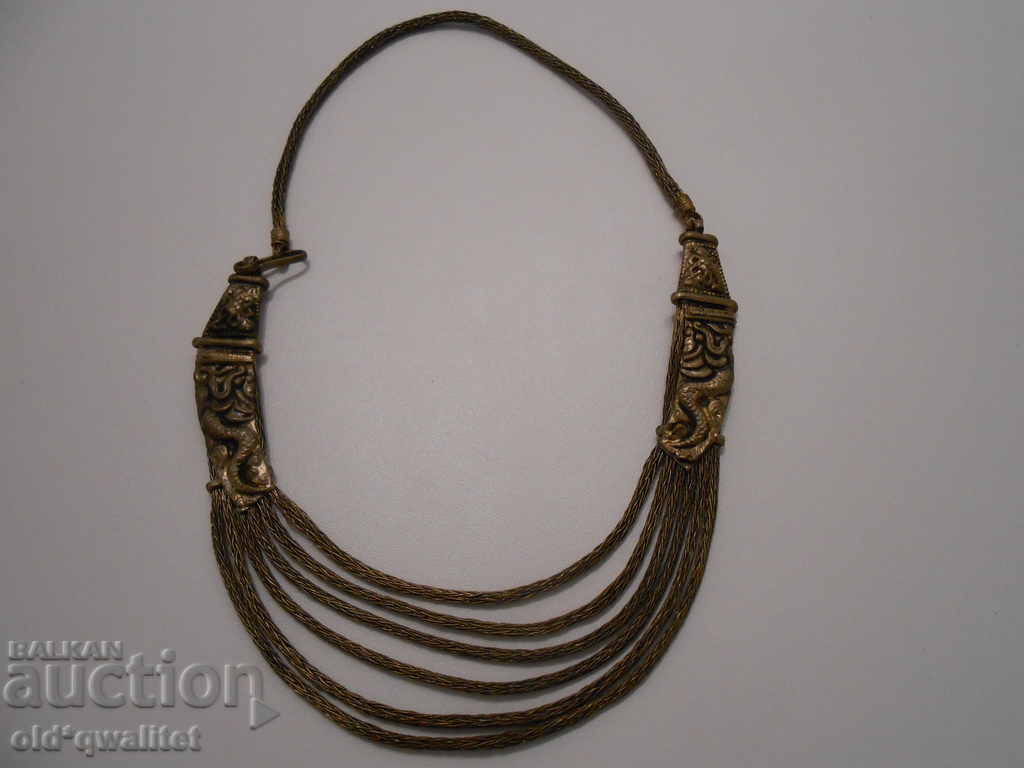 Old silver necklace necklace jewelry, for costume