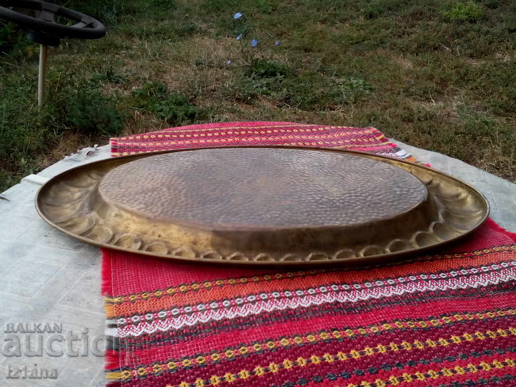 Delivery of An old brass tray Delivery of An old brass tray