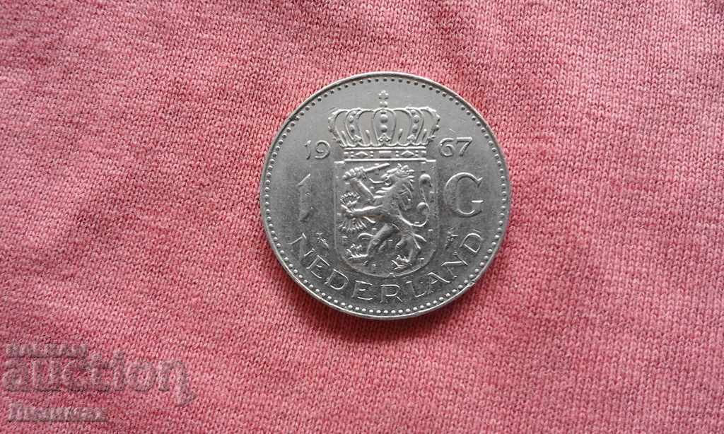 1 guilder 1967 Netherlands