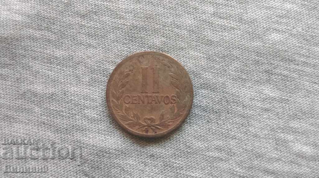 2 Centavos Colombia 1921