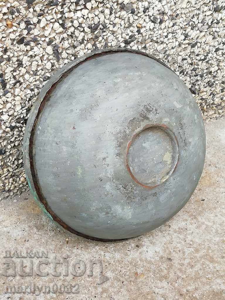 An old copper cup for a bath, a hammam, a baker, a bowl with price 49.00 BGN | € 25.05