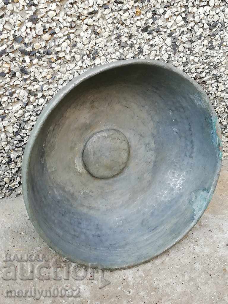 An old copper cup for a bath, a hammam, a baker, a bowl - 6