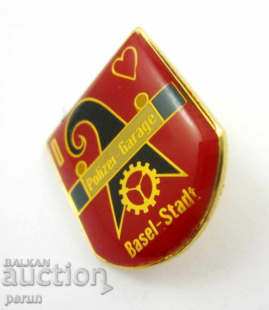 POLICE BADGE-BASEL-POLIZEI-POLICE-NUMBERED - 6 POLICE BADGE-BASEL-POLIZEI-POLICE-NUMBERED - 6