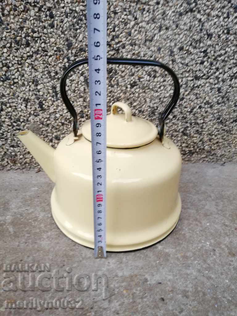 Delivery of Old enameled teapot, coffee maker, kettle Delivery of Old enameled teapot, coffee maker, kettle