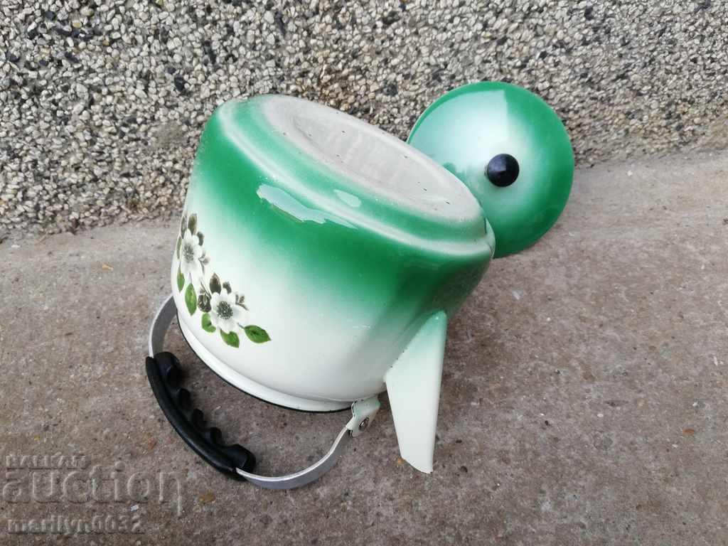 Delivery of Old enameled teapot, coffee maker, kettle Delivery of Old enameled teapot, coffee maker, kettle