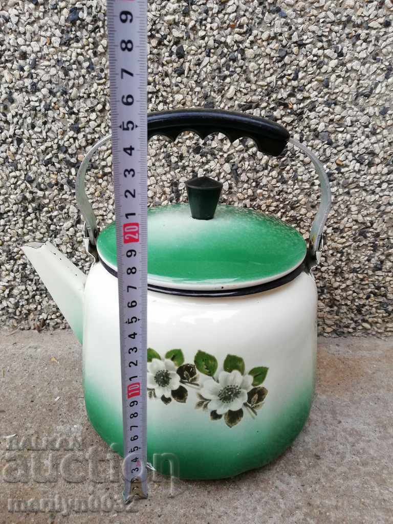 Old enameled teapot, coffee maker, kettle - 5 Old enameled teapot, coffee maker, kettle - 5