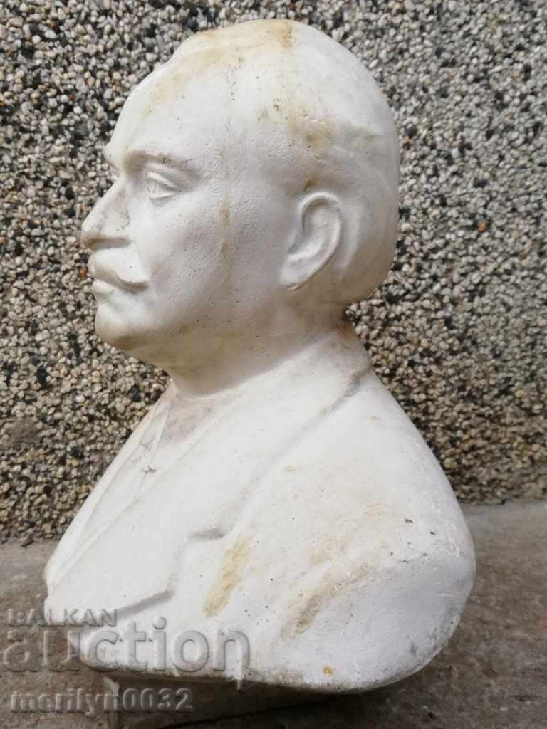 Bust of Dimitrov figure plastic figurine plaster with price 165.00 BGN | € 84.36 Bust of Dimitrov figure plastic figurine plaster with price 165.00 BGN | € 84.36