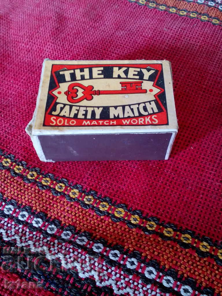 Old match, matchbox