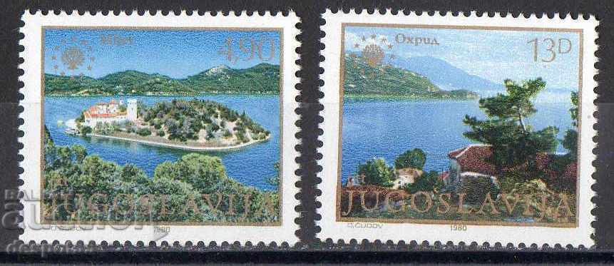 1980. Iugoslavia. Protecția naturii.