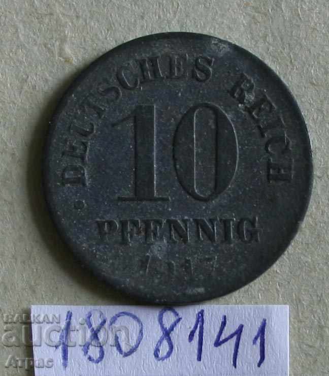 10 pfeign 1917 Germania
