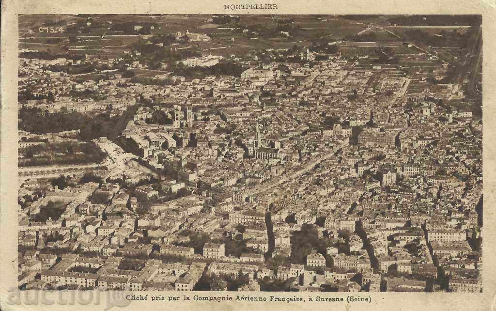 Old card, France, Montpellier