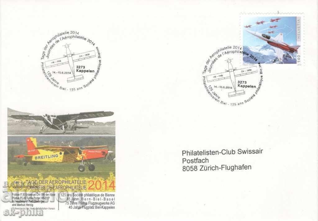 Пощенски плик - авиация - Швейцария, Ден на аерофилателията