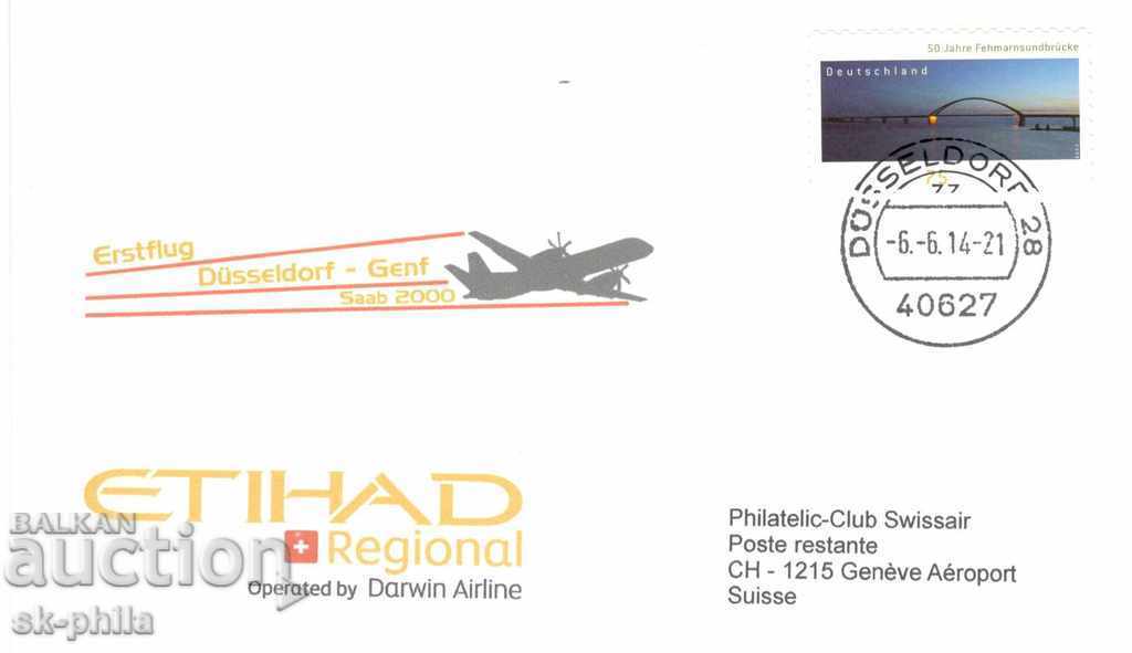 Пощенски плик - авиация - Авиокомпания ETIHAD