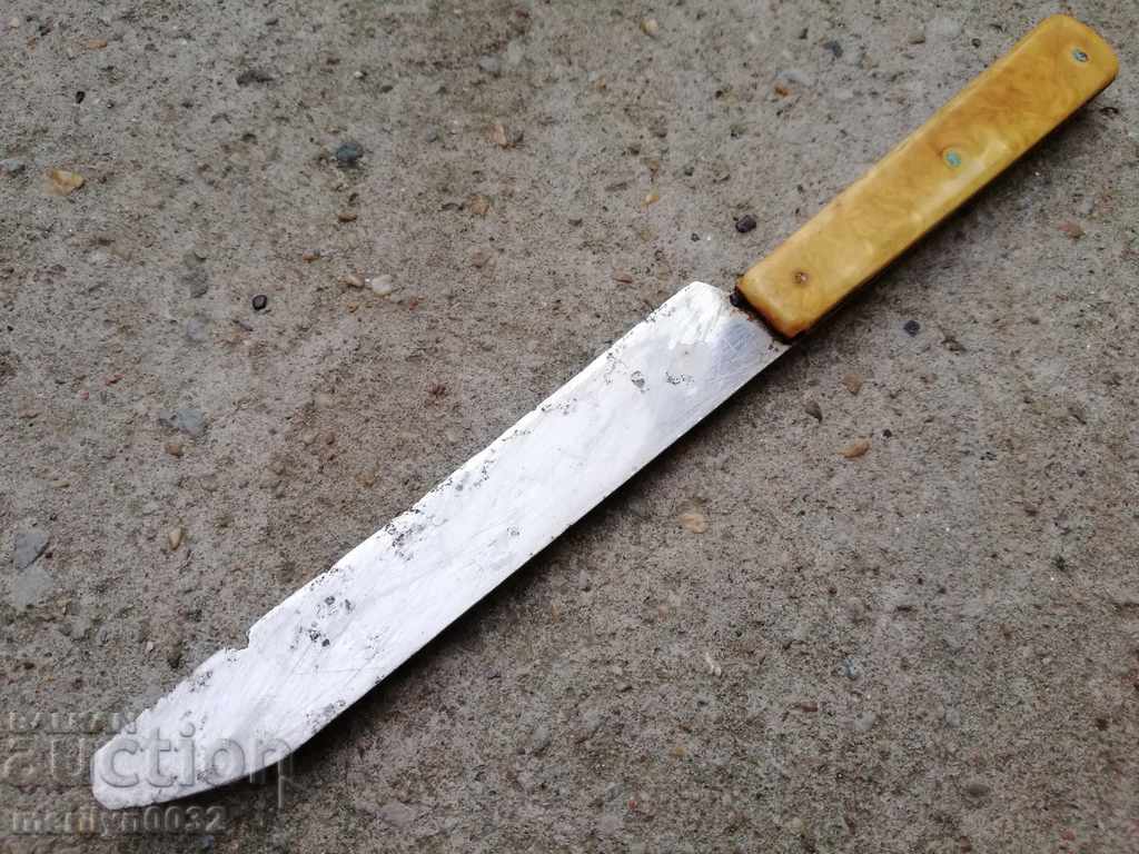 Стар касапски нож, каракулак, ножка острие
