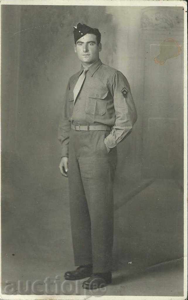 fotografie veche, un soldat american, 1946.