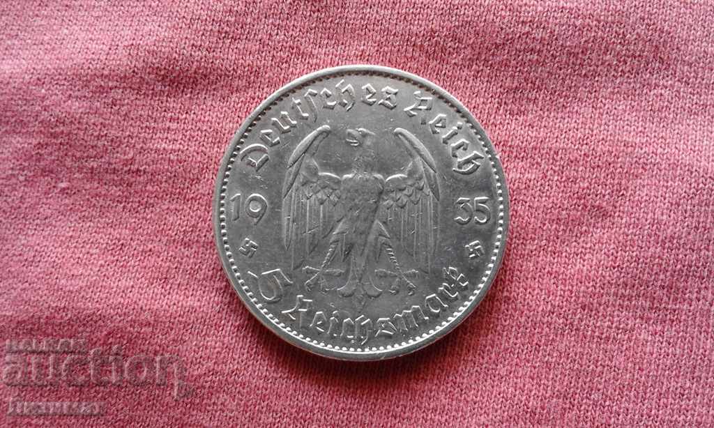 5 Marks 1935 Germany - III Reich - 6 Super Error RRRRRRR with price 100.00 BGN | € 51.13 5 Marks 1935 Germany - III Reich - 6 Super Error RRRRRRR with price 100.00 BGN | € 51.13