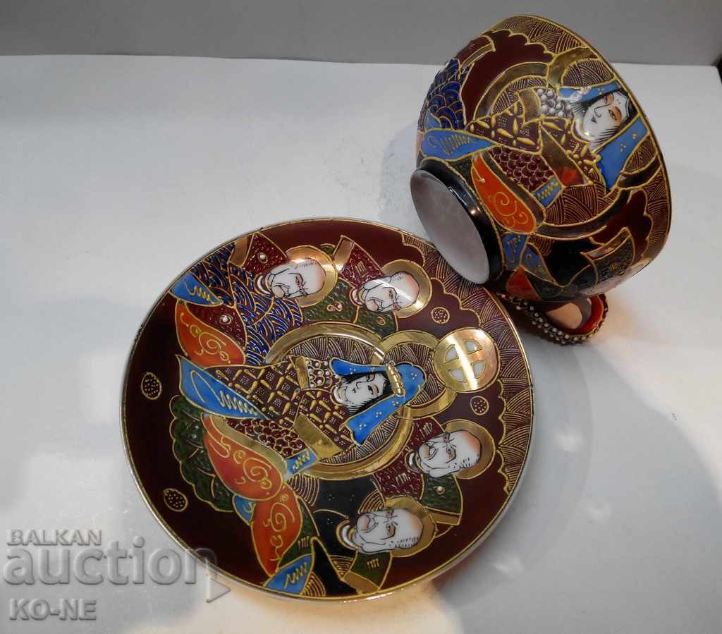 Japanese porcelain cups with tea plates with price 60.00 BGN | € 30.68