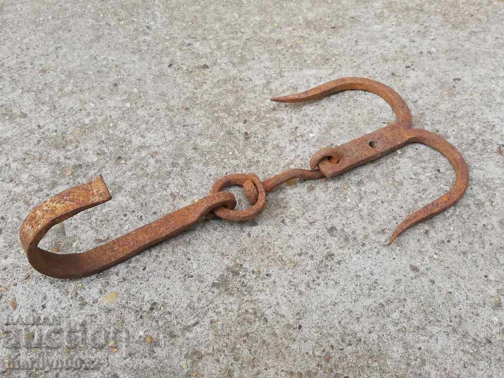 Antique Wrought Iron Hook, Double Hook with price 39.00 BGN | € 19.94 Antique Wrought Iron Hook, Double Hook with price 39.00 BGN | € 19.94