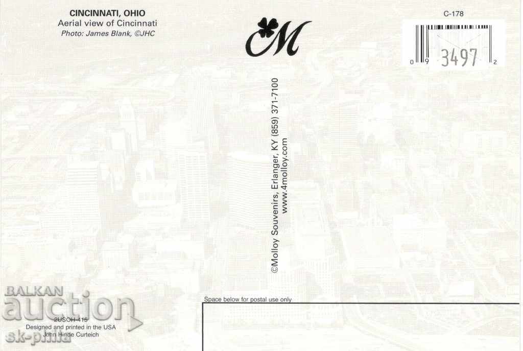 Postcard - Tsincinate, Ohio with price 0.70 BGN | € 0.36 Postcard - Tsincinate, Ohio with price 0.70 BGN | € 0.36