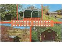 Postcard - West Virginia, Covered Bridges