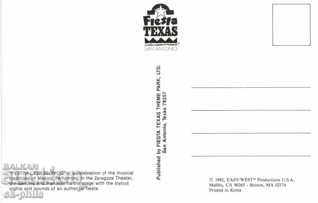 Postcard - Texas Fiesta with price 0.70 BGN | € 0.36 Postcard - Texas Fiesta with price 0.70 BGN | € 0.36