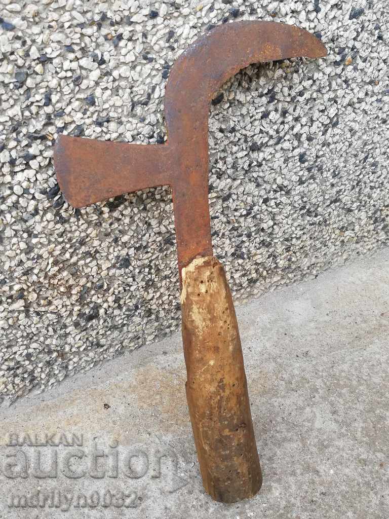 Old forged knife, blade, wrought iron, knife, chopper - 5 Old forged knife, blade, wrought iron, knife, chopper - 5