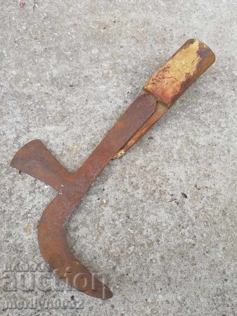 Old forged knife, blade, wrought iron, knife, chopper - 6 Old forged knife, blade, wrought iron, knife, chopper - 6