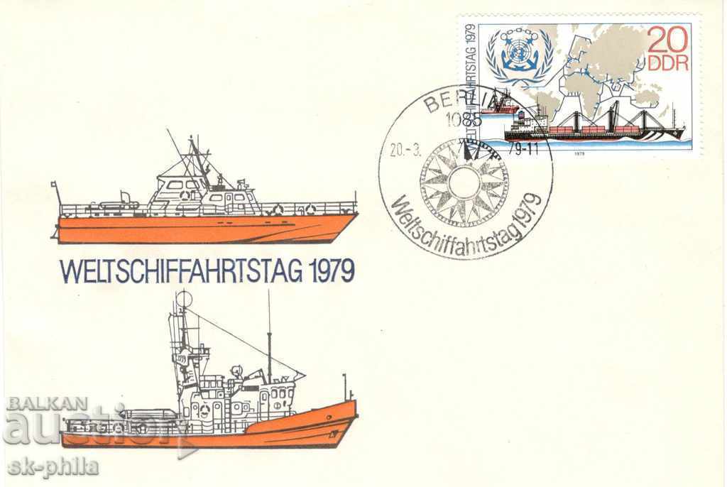 Φάκελος ταχυδρομικών αποστολών - φορτηγά πλοία