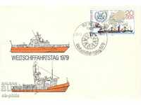 Postage envelope - Freight ships